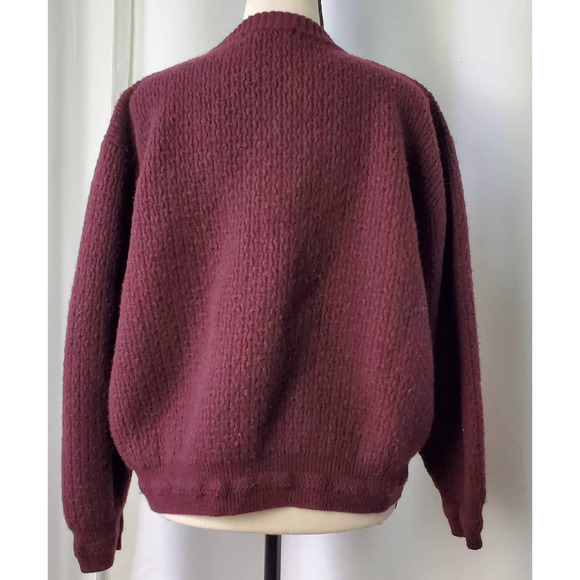 Rainforest Marino Wool Size L Burgundy - Picture 3 of 5